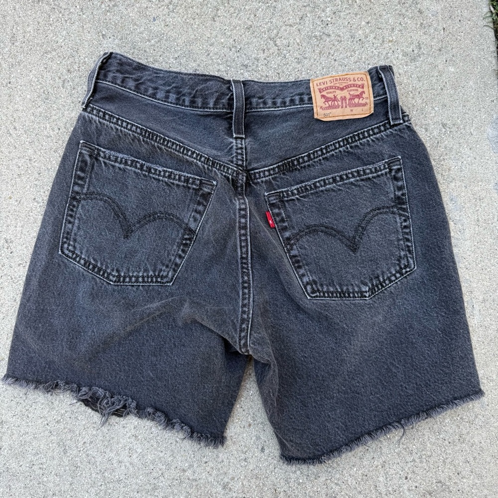 Levi's Women's Charcoal Jean Shorts